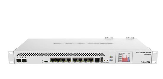 Mikrotik CCR1036 8G-2S+ modulos SFP (1,25 G) y SFP+ (10 G)